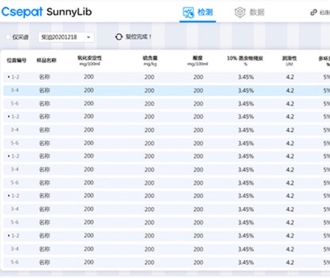 西派特光譜多指標快速分析軟件UI界面視覺設計